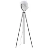 Image de Lucande Lampadaire Helva à intensité variable (Scandinave) en Noir e. a. pour Salon & Salle manger (1 lampe,à E27), lampe sur pied design de salon
