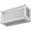 Image de Lucande Applique Exterieur Aurelien à intensité variable (Moderne) en Blanc Aluminium (1 lampe,à E27), Murale Luminaire Lampe Jardin Eclairage
