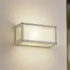 Image de Lucande Applique d'extérieur Aurelien, blanc, verre, 12,5 cm, IP54
