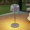 Image de Lampe de table LED rechargeable Lucande Quill, chrome, CCT, à intensité variable