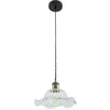 Image de Lindby Suspension en verre Ludowika à intensité variable (Antique, Classic) Transparent Verre e. a. pour Salon & Salle manger (1 lampe,à E27) Luminaire Lampe plafond