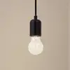 Image de Suspension Lindby Hattie, douille E27, noir, Ø 4,7 cm