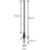 Image de Borne lumineuse LED Lindby Neano, 80 cm, noir, métal, IP65