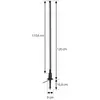 Image de Borne lumineuse LED Lindby Neano, 120 cm, noir, métal, IP65