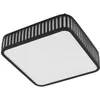 Image de LED Plafonnier extérieur Lurinda (Moderne) en Noir Aluminium (1 lampe,à), Luminaire d’extérieur pour le jardin la terrasse balcon & maison plafonnier