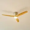 Image de Ventilateur de plafond LED Lucande Faipari, nickel, DC, silencieux, 132 cm