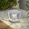 Image de Lucande Luminaire pour socle Dunia, blanc, métal, 24 cm, E27, IP54