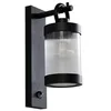 Image de Lindby Applique extérieure Yrene à intensité variable (Moderne) en Noir Aluminium (1 lampe,à E27), pour mur extérieur/façade de maison terrasse und balcon