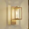 Image de Applique d'extérieur Lucande Ferda, douille en bas, beige, IP44