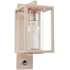 Image de Lucande Applique extérieure Ferda à intensité variable (Moderne) en Beige Aluminium (1 lampe,à E27), pour mur extérieur/façade de maison terrasse und balcon