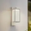 Image de Applique d'extérieur LED Lucande Ferdinand, blanc, métal, 38 cm