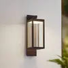 Image de Lucande Applique d'extérieur LED Ferdinand, rouille, métal, IP54
