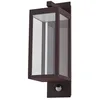 Image de Lucande LED Applique extérieure Ferdinand (Moderne) en Marron Aluminium (1 lampe,à), pour mur extérieur/façade de maison terrasse und balcon