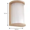 Image de Applique d'extérieur LED Lindby Calvik, beige, rainurée, IP44