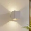 Image de Lucande Applique d'extérieur LED Aaron, blanc, IP54, haut/bas