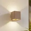 Image de Lucande Applique d'extérieur LED Aaron, beige, IP54, up/down