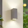 Image de Lucande applique d'extérieur Xava, up/down, gris, à 2 lampes, GU10