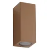 Image de Lucande Applique Exterieur Xava à intensité variable (Moderne) en Marron Aluminium (à 2 lampes, GU10) Murale Luminaire Lampe Jardin Eclairage