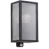 Image de Lindby Applique extérieure Peldar à intensité variable (Moderne) en Noir Aluminium (1 lampe,à E27), pour mur extérieur/façade de maison terrasse und balcon