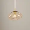 Image de Suspension Lindby Lelia, ambre, verre, Ø 35 cm