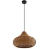 Image de Lucande Luminaire extérieur Taniola à intensité variable (Traditionnel) en Marron Bois (1 lampe,à E27), Suspension