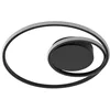 Image de Lindby LED Plafonnier Kyron à intensité variable (Moderne) en Noir Aluminium e. a. pour Salon & Salle manger (1 lampe,à), Eclairage Lampe Luminaire Plafond Eclerage