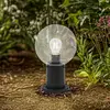 Image de Luminaire pour socle Lindby Dangan, noir/transparent, hauteur 32 cm, verre