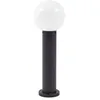 Image de Lindby Luminaire extérieur Dangan à intensité variable (Moderne) en Blanc Verre (1 lampe,à E27), Borne lumineuse borne luminaire pour socle