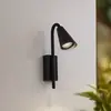 Image de Applique d'extérieur Lindby Sorvete, noir, métal, hauteur 33 cm