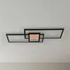 Image de Lindby, plafonnier LED Emiljan, noir, métal, à intensité variable