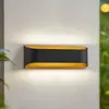 Image de Applique murale d'extérieur LED Lindby Lenore, noir, métal, 36,5 cm
