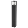 Image de Lucande Luminaire extérieur Klemens à intensité variable (Moderne) en Noir Aluminium (1 lampe,à E27), Borne lumineuse borne luminaire pour socle