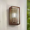 Image de Applique murale d'extérieur Arcchio Ismera, couleur rouille, IP65, verre, E27