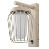 Image de Lucande Applique extérieure Chandan à intensité variable (Moderne) en Beige Aluminium (1 lampe,à E27), pour mur extérieur/façade de maison terrasse und balcon