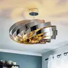 Image de Euluna Plafonnier Vento, couleur chrome-nickel, Ø 60 cm, métal