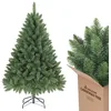 Image de SALCAR Sapin de Noël artificiel de 120 cm, aspect réaliste, avec 290 pointes, sapin Nordmann vert avec système de pliage, diamètre surdimensionné d’env. 86 cm