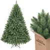Image de SALCAR Sapin de Noël Artificiel de 180 cm, Aspect réaliste, avec 730 Pointes, Sapin Nordmann Vert avec système de Pliage, diamètre surdimensionné d’env. 126 cm