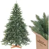 Image de Sapin de Noël Artificiel SALCAR 210 cm, Arbre de Noël avec Branches PVC Vert, Base en Bois, Design Naturel et Réaliste, Idéal pour Décoration de Noël à la Maison et au Bureau