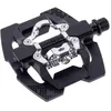 Image de CONTEC Système de pédale Quick Spade, pédales combinées, plateforme et SPD, aluminium, roulement scellé, 9/16", noir, paire