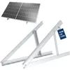 Image de NuaSol Support pour panneau solaire jusqu'à 72 cm - Toit plat - Panneau solaire PV - Réglable de 0 à 90 ° - Kit - Aluminium - Matériel de montage