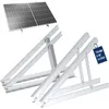 Image de NuaSol Support de panneau solaire PV 72 cm / 28 pouces | Ensemble de 2 supports de module solaire pour énergie solaire de balcon en aluminium | Support de toit plat PV réglable de 0 à 90° | Matériel