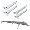 Image de NuaSol Kit de montage pour centrale électrique de balcon | Lot de 4 supports réguliers 15°-30° | Kit de vis et écrous inclus