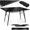 Image de KESSER® Table de Camping Pliante Pliable | Plateau Enroulable avec Cadre Aluminium et Réglage de Hauteur | Sac de Transport Inclus