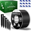 Image de KESSER® Câble de délimitation de 50 m + 200 piquets + 12 connecteurs de câble pour Robot Tondeuse à Gazon, kit d'accessoires Universel Compatible avec Gardena, Bosch, Worx, Honda, ROBOMOW