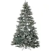 Image de Sapin de Noël Artificiel Matière Synthétique et Métal 180 cm Vert et Rouge Huxley
