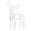 Image de Beliani Décoration de Jardin et d'Intérieur à LED Forme Renne Animé Blanc 94 cm Innnes
