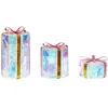Image de Beliani 3 Décos de Jardin et d'Intérieur à LED Cadeaux de Noël Multicolores 30 cm Grimsey