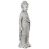 Image de Beliani Figurine Décorative MgO en Forme de Bouddha Intérieur Extérieur Grise Thoiry