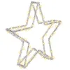 Image de Beliani Décoration de Noël LED Etoile en Métal Accessoire Lumières Blanche Simo
