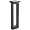 Image de Beliani Borne Solaire Extérieur LED en Métal 60 cm Jardin Allée Noir Malden